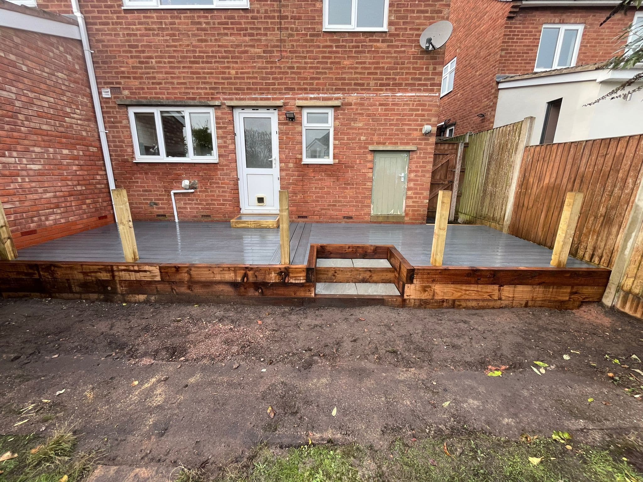 Raised Composite Decking