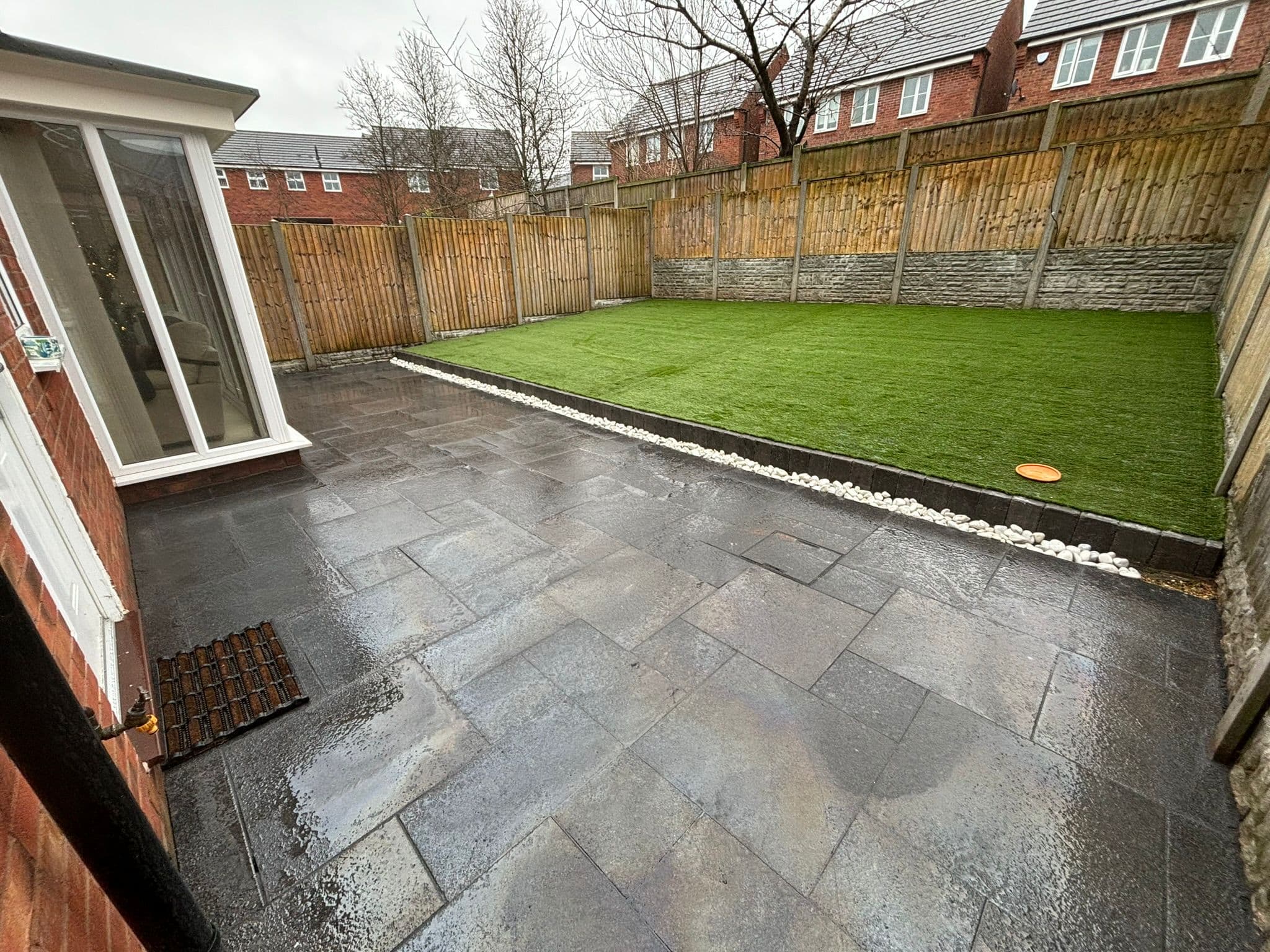 Artificial Grass & Slate Patio - Photo 16