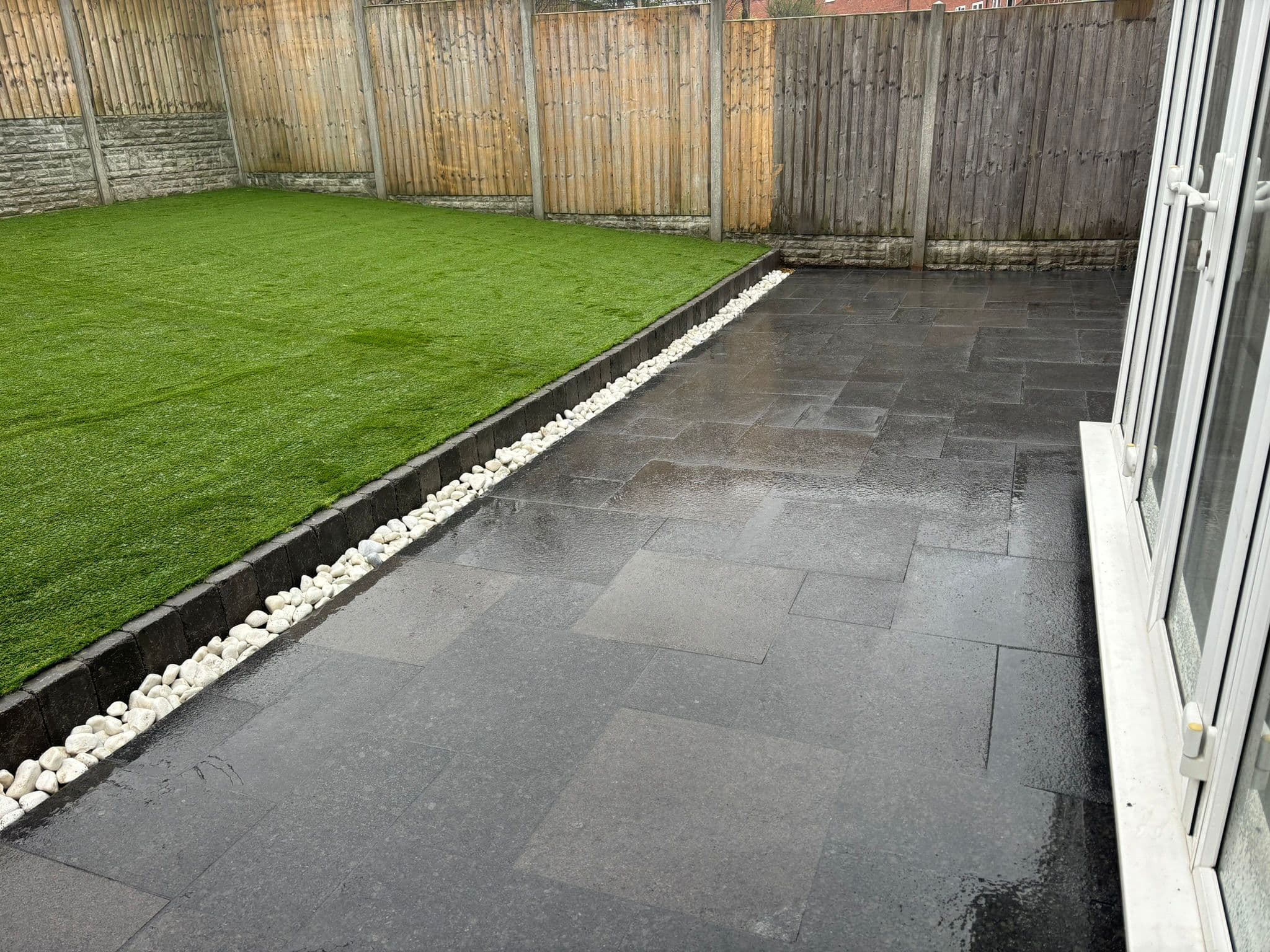 Artificial Grass & Slate Patio - Photo 19