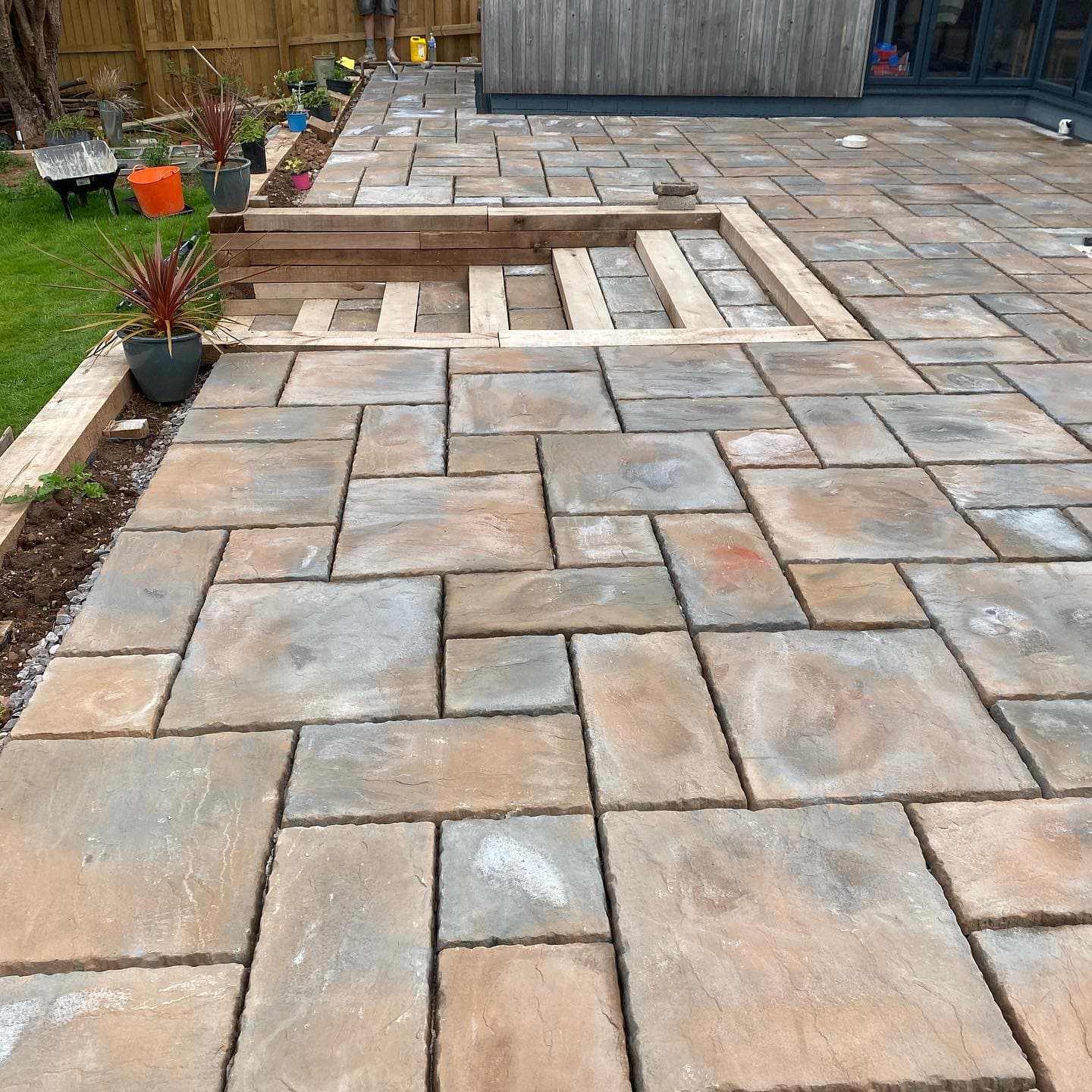 Indian stone patio