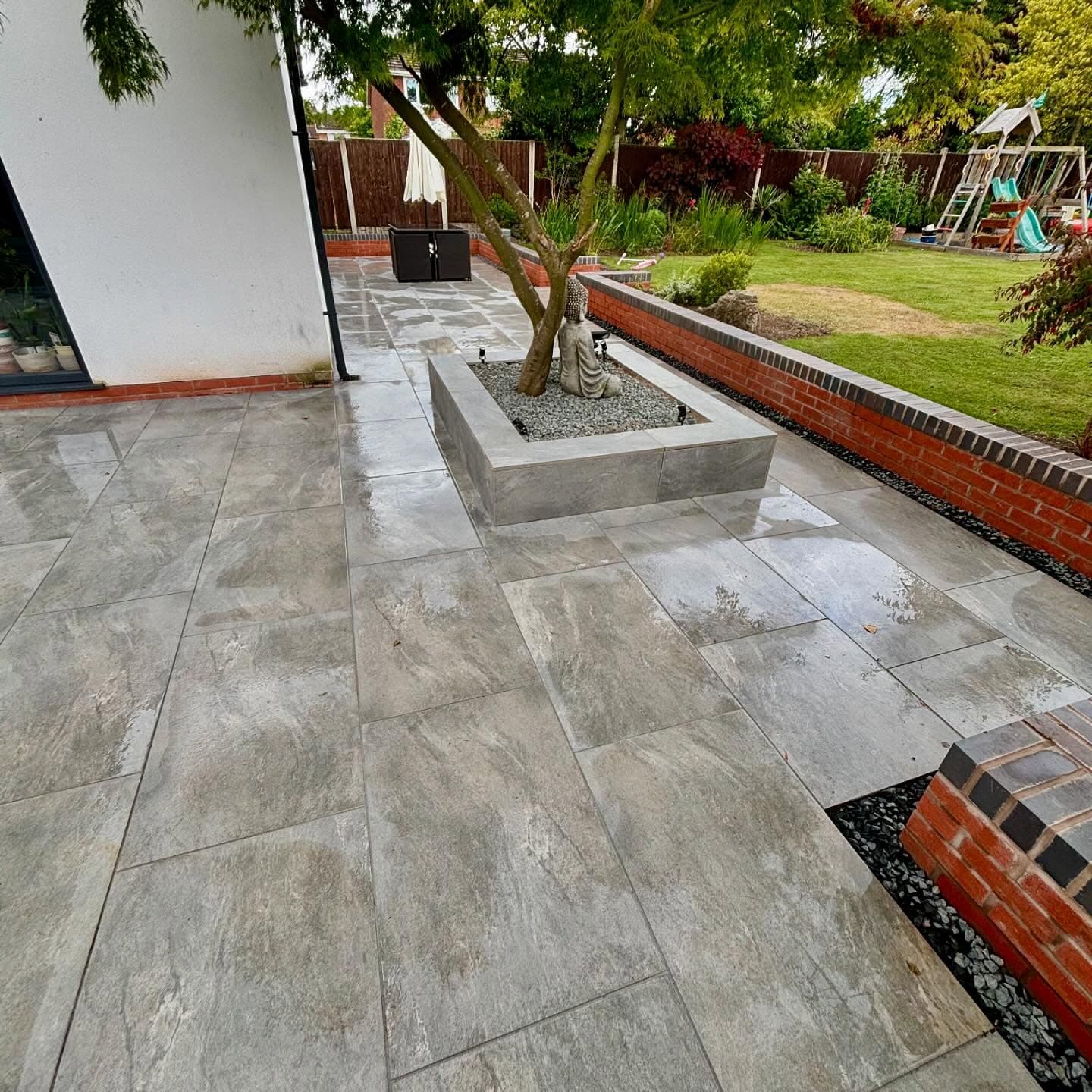 Porcelain patio